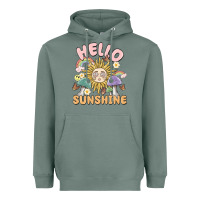 Sage hello sunshine Heavyweight Hoodie - MaliasSmallBusiness