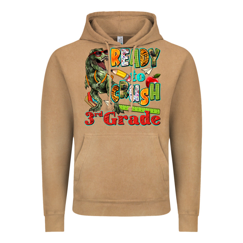 Ready To Crush Third Grade Vintage Hoodie by texasbilliewilder | Teevron
