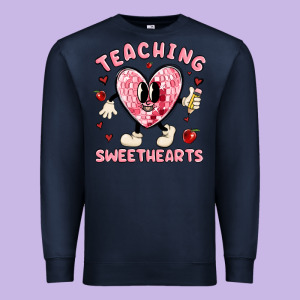 Teaching Sweethearts Premium Sweatshirt Designed By Maliassmallbusiness