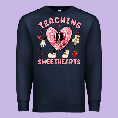 Teaching Sweethearts Premium Sweatshirt Designed By Maliassmallbusiness