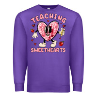Purple teaching sweethearts Premium Sweatshirt - MaliasSmallBusiness