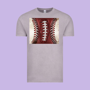 American Football And Baseball Vintage Tee Designed By Barkaloodesign