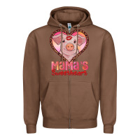 Chestnut mama's sweetheart baby pig Zipper Hoodie - AdoDesignShop