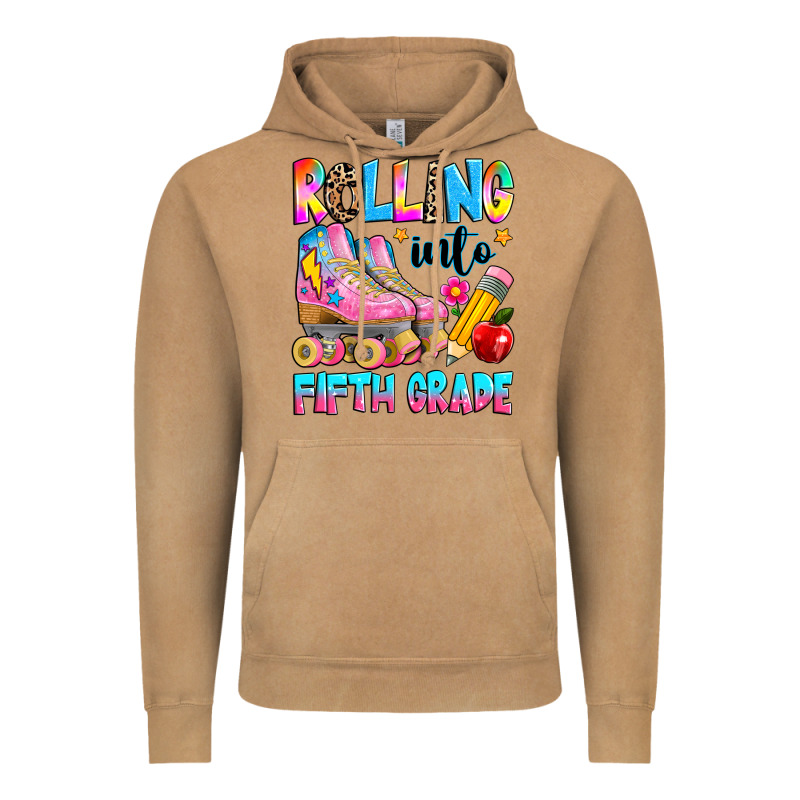 Rolling Into Fifth Grade Vintage Hoodie by texasbilliewilder | Teevron