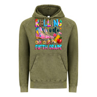 Vintage Olive rolling into fifth grade Vintage Hoodie - texasbilliewilder
