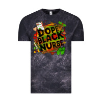 Cloud Black Dope black Nurse juneteenth Vintage Tee - Zillion Design Studio