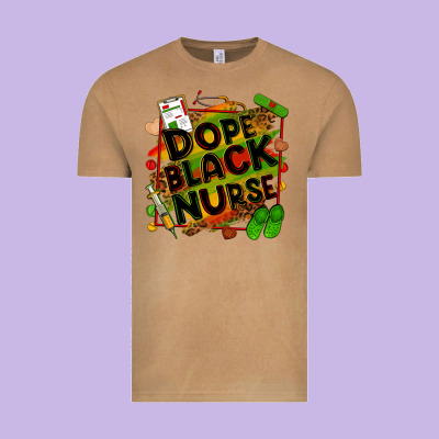 Dope Black Nurse Juneteenth Vintage Tee Designed By Zillion Design Studio