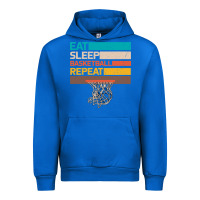 Cobalt Eat Sleep Basketball Repeat Urban Hoodie - Bettercallsaul