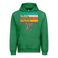 Emerald Eat Sleep Basketball Repeat Urban Hoodie - Bettercallsaul