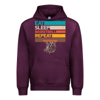 Mauve Wine Eat Sleep Basketball Repeat Urban Hoodie - Bettercallsaul