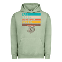 Pigment Oil Green Eat Sleep Basketball Repeat Urban Hoodie - Bettercallsaul