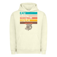 Pigment Pistachio Eat Sleep Basketball Repeat Urban Hoodie - Bettercallsaul