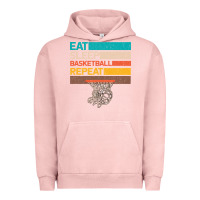 Pigment Salmon Eat Sleep Basketball Repeat Urban Hoodie - Bettercallsaul