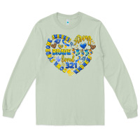 Matcha down syndrome awareness heart Long Sleeve Tee - Artiststas