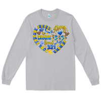 Moon Dust down syndrome awareness heart Long Sleeve Tee - Artiststas