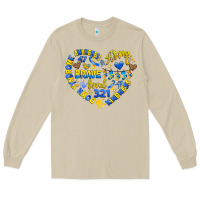 Mushroom down syndrome awareness heart Long Sleeve Tee - Artiststas