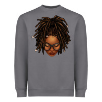 Storm afro locs messy bun Heavyweight Sweatshirt - texasbilliewilder