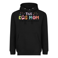Black this dog mom wears her heart on her sleeve Heavyweight Hoodie - MaliasSmallBusiness