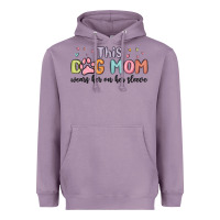 Lavender this dog mom wears her heart on her sleeve Heavyweight Hoodie - MaliasSmallBusiness