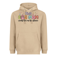 Mushroom this dog mom wears her heart on her sleeve Heavyweight Hoodie - MaliasSmallBusiness