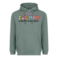 Sage this dog mom wears her heart on her sleeve Heavyweight Hoodie - MaliasSmallBusiness