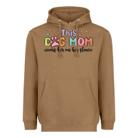 Toasted Coconut this dog mom wears her heart on her sleeve Heavyweight Hoodie - MaliasSmallBusiness