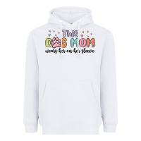 White this dog mom wears her heart on her sleeve Heavyweight Hoodie - MaliasSmallBusiness