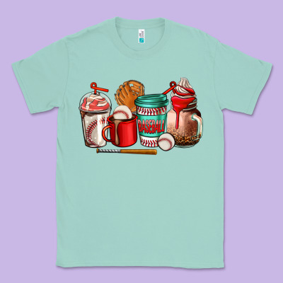 Baseball Coffee Cup Classic Tee Designed By Adodesignshop