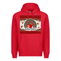 Red merry teacher Premium Hoodie - AdoDesignShop