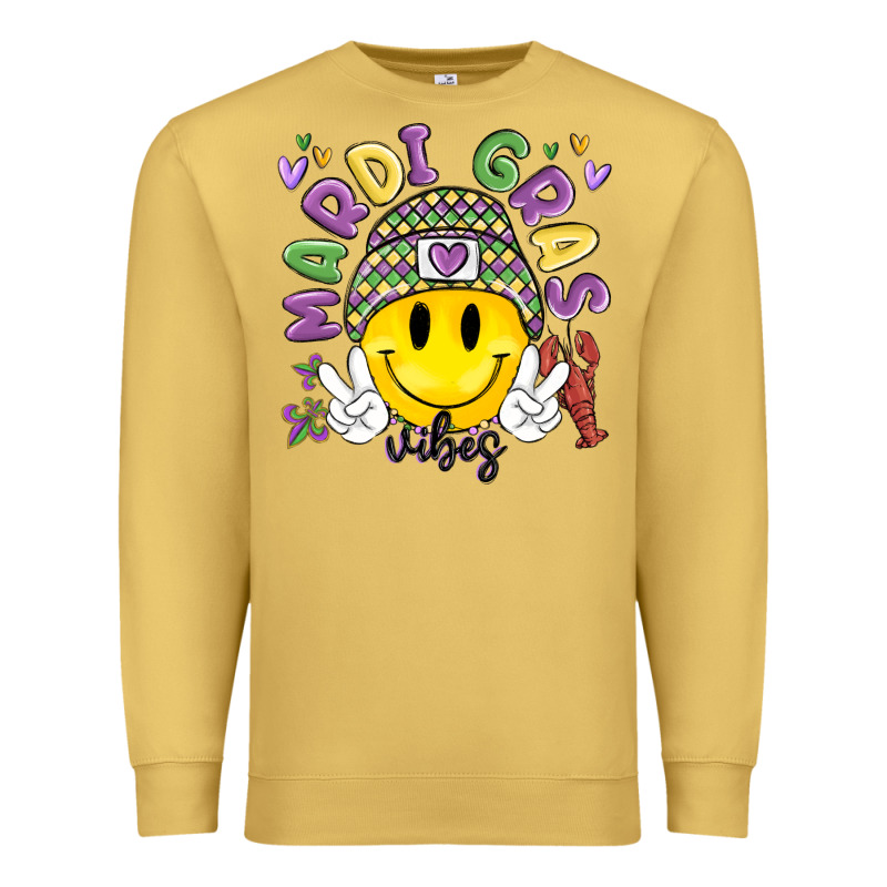 Mardi Gras Vibes Premium Sweatshirt by MaliasSmallBusiness | Teevron