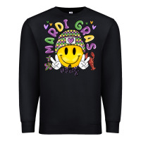 Black mardi gras vibes Premium Sweatshirt - MaliasSmallBusiness