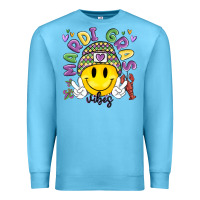 Ocean Blue mardi gras vibes Premium Sweatshirt - MaliasSmallBusiness