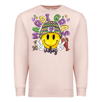 Pale Pink mardi gras vibes Premium Sweatshirt - MaliasSmallBusiness