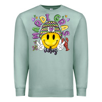 Seafoam mardi gras vibes Premium Sweatshirt - MaliasSmallBusiness