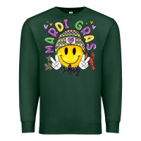 Sports Green mardi gras vibes Premium Sweatshirt - MaliasSmallBusiness