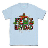 Dusty Blue feliz navidad Classic Tee - JahusDesignShop