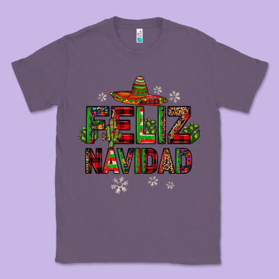 Feliz Navidad Classic Tee Designed By Jahusdesignshop