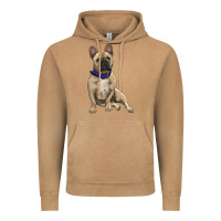 Vintage Camel french bulldog with royal blue Vintage Hoodie - RanaPortraitStore