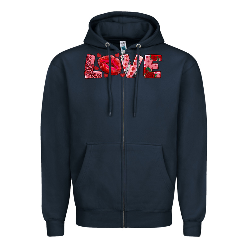 Love With Kiss Zipper Hoodie by AdoDesignShop | Teevron
