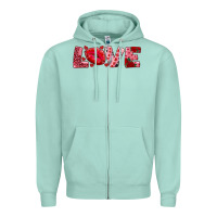 Seafoam love with kiss Zipper Hoodie - AdoDesignShop