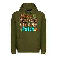 Army Green cutest pumpkin in the patch Premium Hoodie - BundleAndBundleShop
