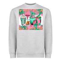 Heather Grey nurse coffee cups Heavyweight Sweatshirt - Zillion Design Studio