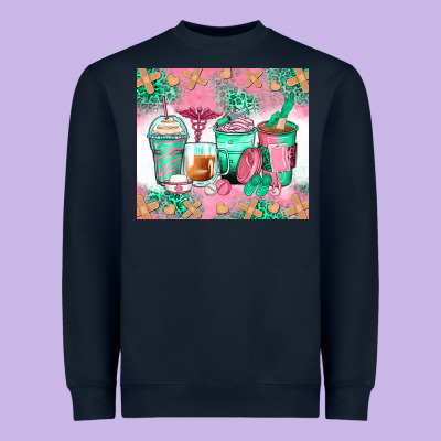 Nurse Coffee Cups Heavyweight Sweatshirt Designed By Zillion Design Studio