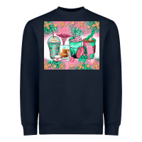 Navy nurse coffee cups Heavyweight Sweatshirt - Zillion Design Studio