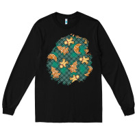 Black christmas gingerbread cookies patch Long Sleeve Tee - BundleAndBundleShop