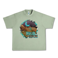 Oil Green neon moon Urban Heavy Tee - SublimationCraftShop