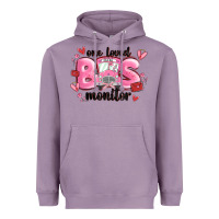 Lavender one loved bus monitor Heavyweight Hoodie - MaliasSmallBusiness