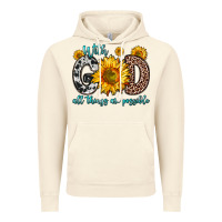 Vintage Artic with god all things are possible sunflower Vintage Hoodie - Zillion Design Studio