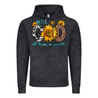 With God All Things Are Possible Sunflower Vintage Hoodie | Teevron