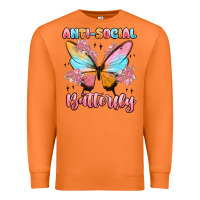 Carrot anti social butterfly Premium Sweatshirt - MaliasSmallBusiness